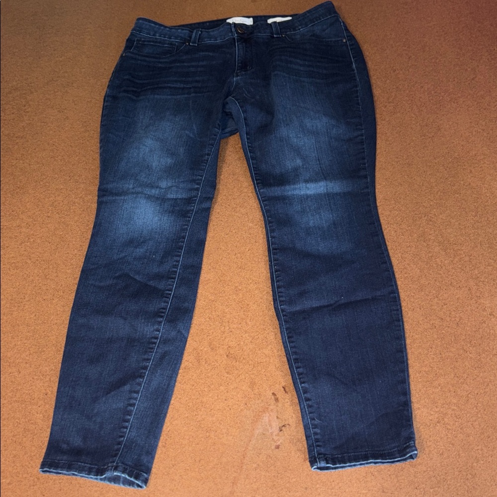 Jessica Simpson 16W Midnight Blue Skinny Jeans